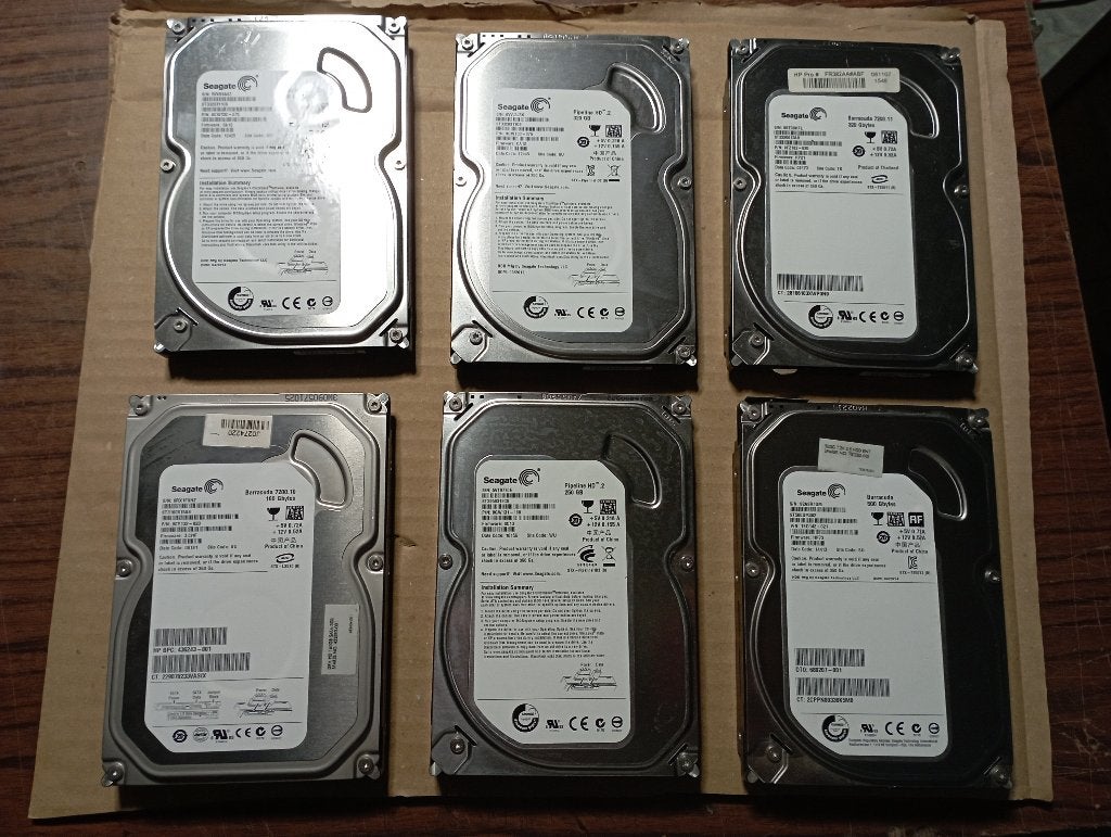 3,5' Sata Pc HDD-onderdelenset (11 x), Ophalen, Intern, Gebruikt, Desktop