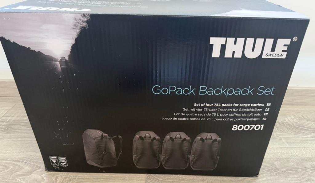 Thule GoPack ensemble de 4 sacs pour coffre et galerie NEUF, Enlèvement, Neuf