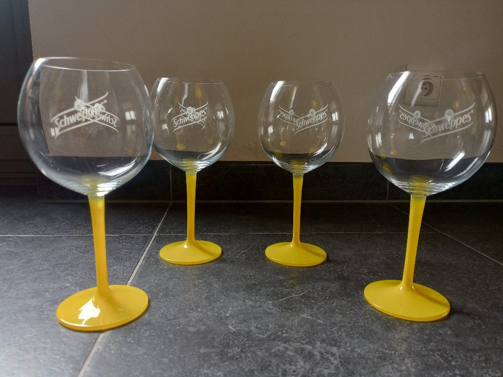 4 GIN TONIC GLAZEN, Verzamelen, Ophalen, Nieuw, Overige typen