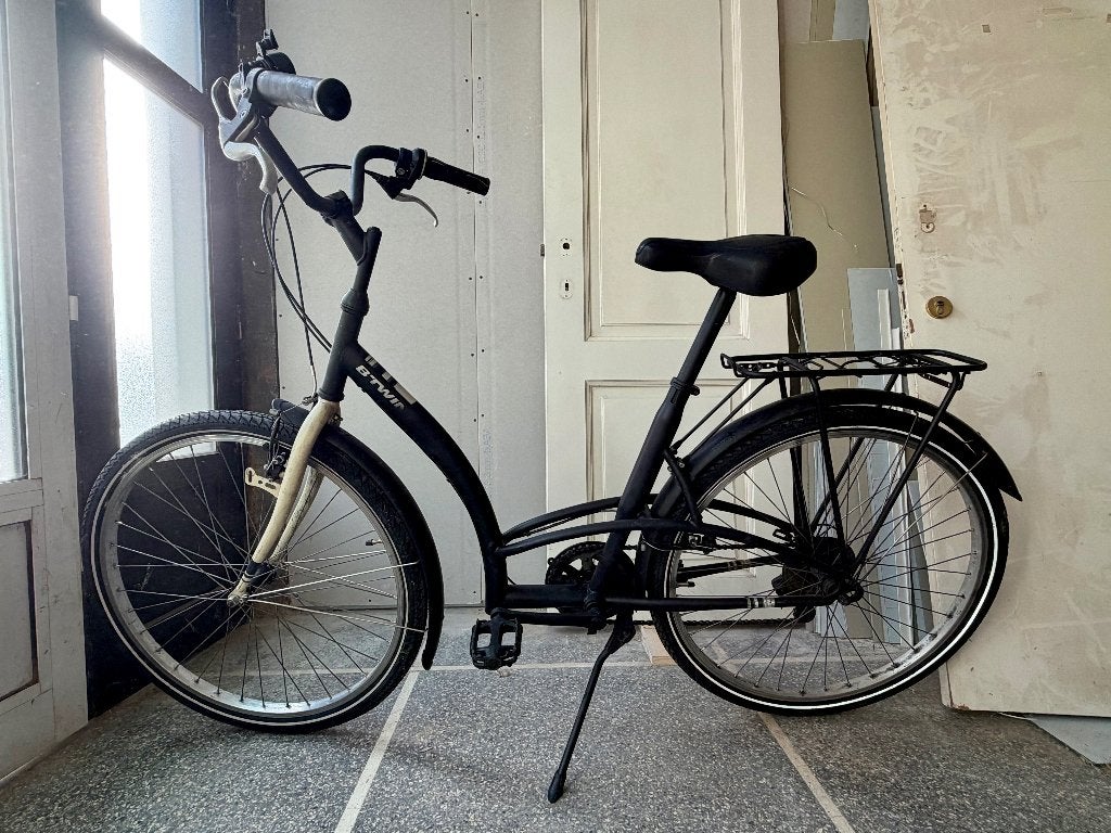 Btwin damesfiets, Fietsen en Brommers, Gebruikt, Velgrem, (Extra) lage instap, 47 tot 50 cm