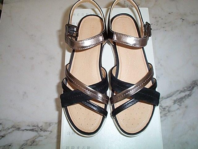 Prachtige NIEUWE sandalen GEOX RESPIRA 37/38 NP € 90, Kleding | Dames, Schoenen, Geox, Zwart, Nieuw, Sandalen of Muiltjes