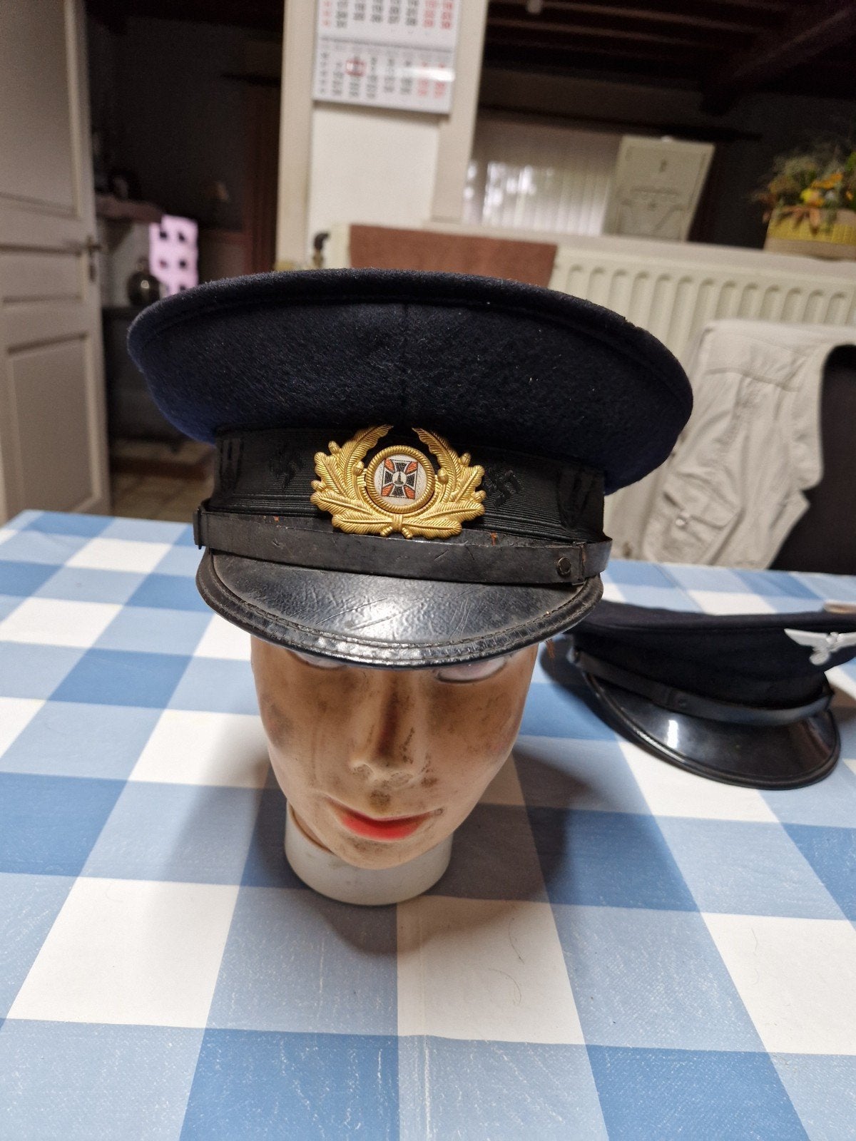 ww2 originele duitse kepie oudstrijder zie omschrijving, Verzamelen, Ophalen of Verzenden
