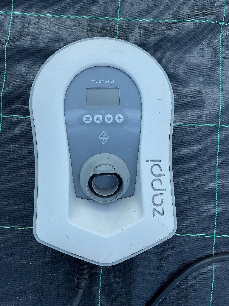Station de recharge Zappi EV V2 monophasée avec câble fixe, Enlèvement, Utilisé, Borne de recharge et Câble de charge