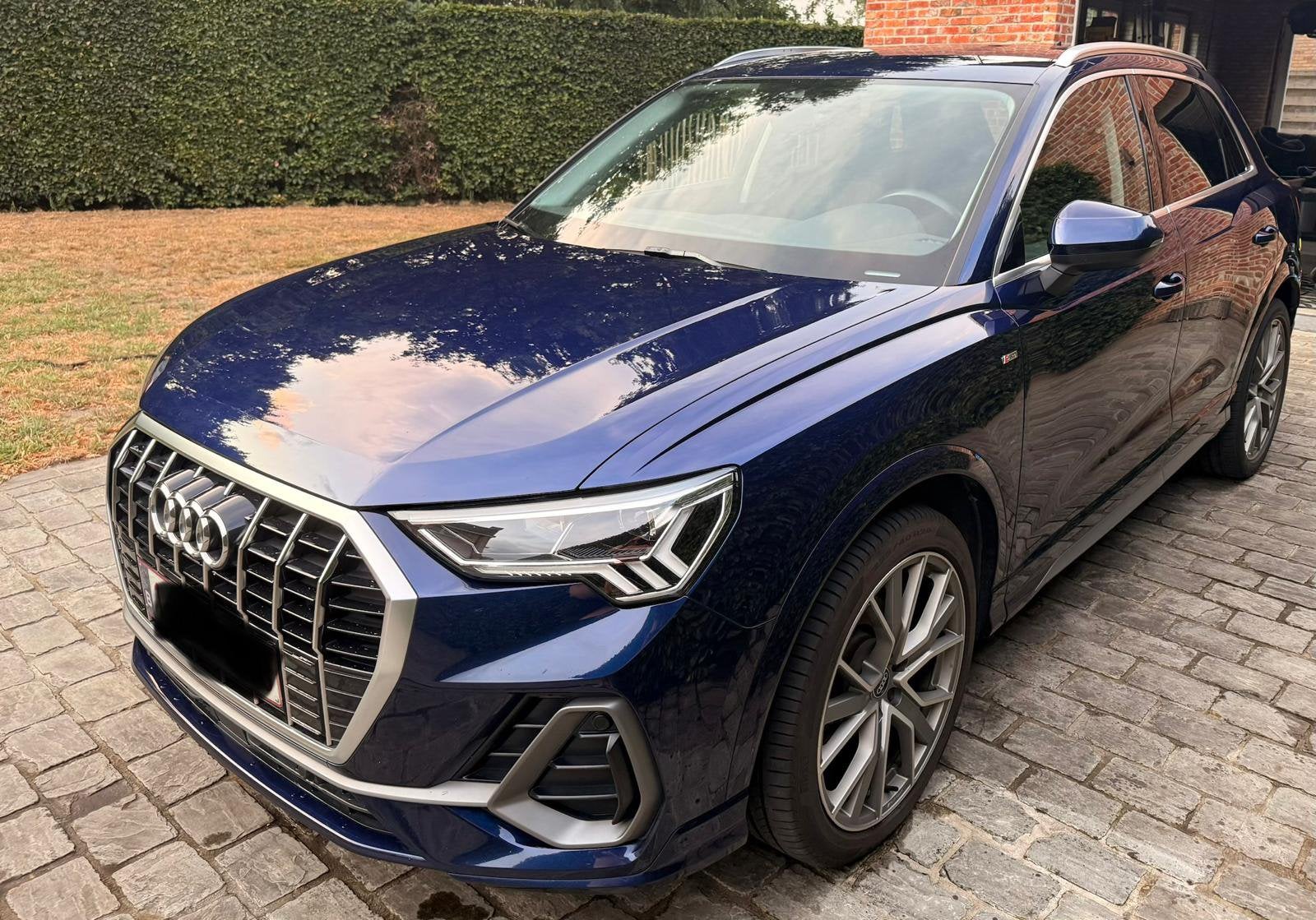 Audi Q3 35 TFSI S tronic S line, Auto's, Blauw, Leder, Particulier, SUV of Terreinwagen