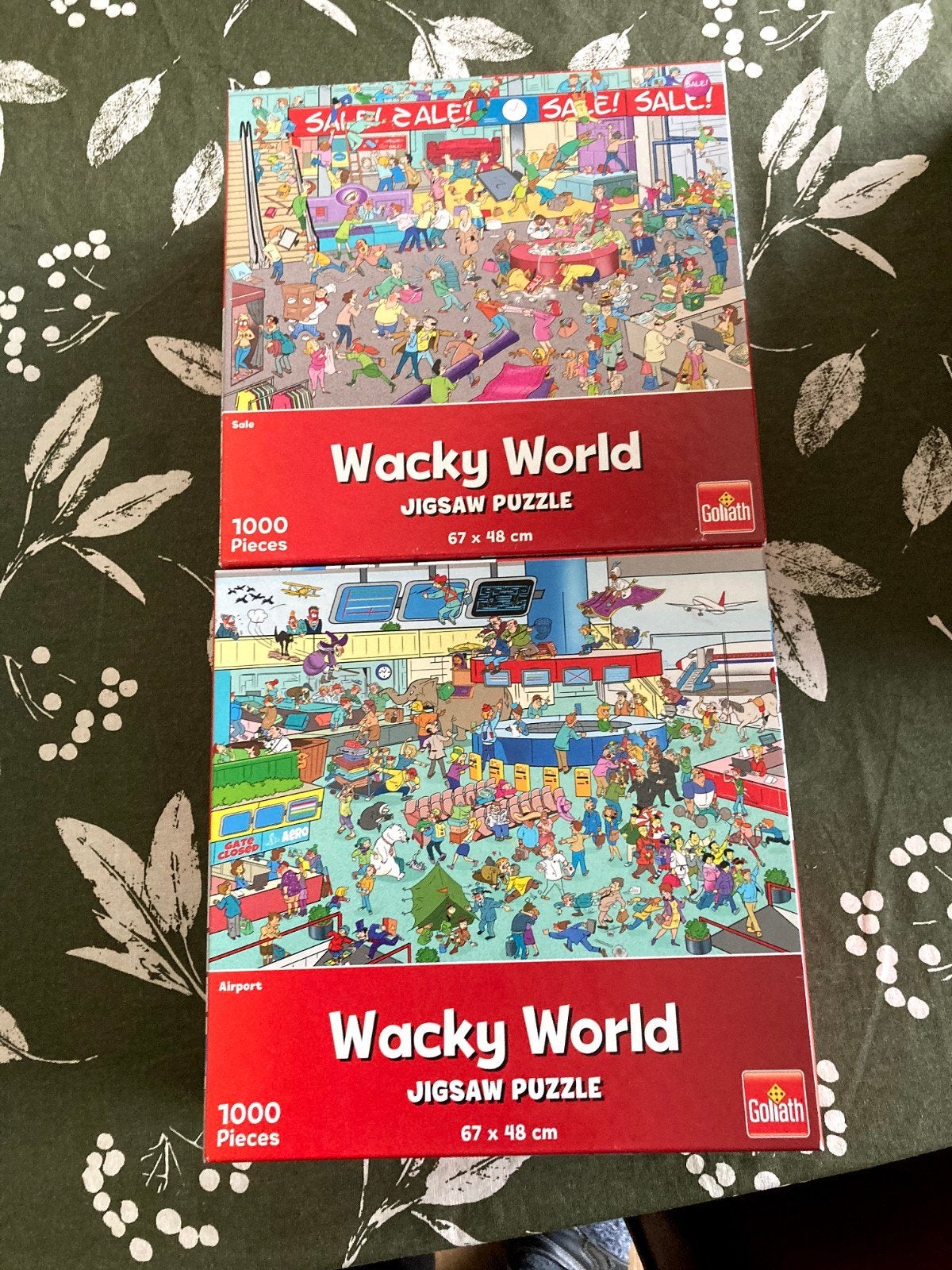 Puzzels wacky world, Ophalen
