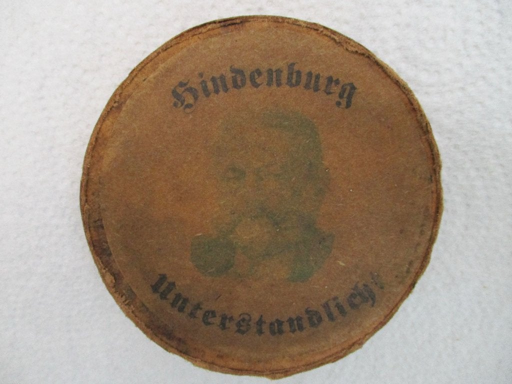 1914 - 1918 DUITSE Bunkerkaars : HINDENBURG Unterstandlicht, Ophalen of Verzenden