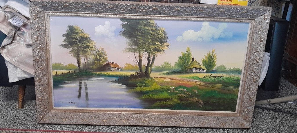Landschapsschilderij - kunstschilder Milo, Ophalen, Gesigneerd, Landschap
