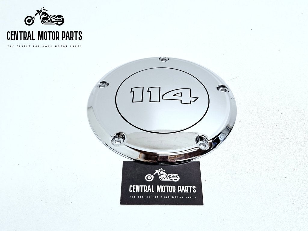 Chromen 114ci Derby Cover Twin Cam 2000-2017, Motoren, Onderdelen | Harley-Davidson, Gebruikt, Ophalen of Verzenden