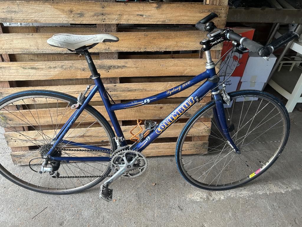 Sportfiets dames Columbus blauw, Autres marques, Enlèvement, Utilisé, 28 pouces
