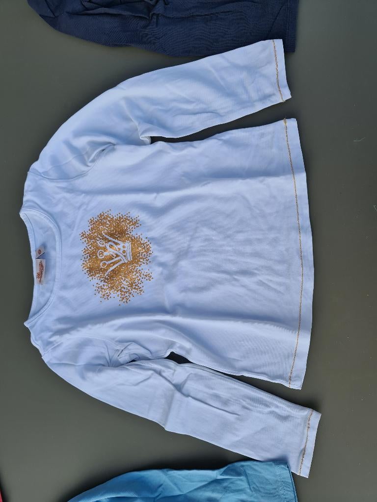 witte longsleeve t-shirt Prinsessia 110, Ophalen, Zo goed als nieuw