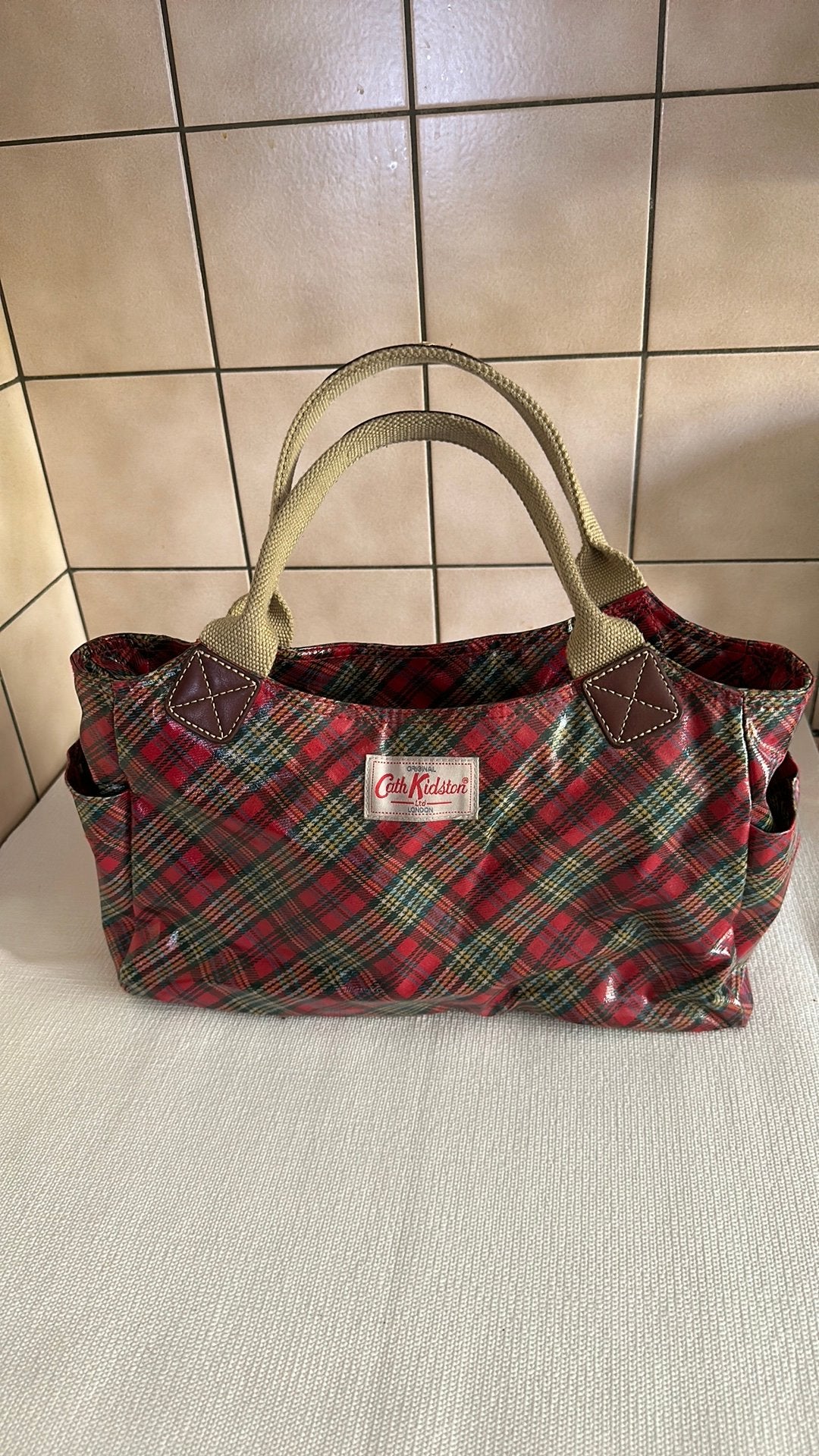 Sac a main  de la marque anglaise Cath kidson, Enlèvement, Utilisé, Rouge, Sac à main