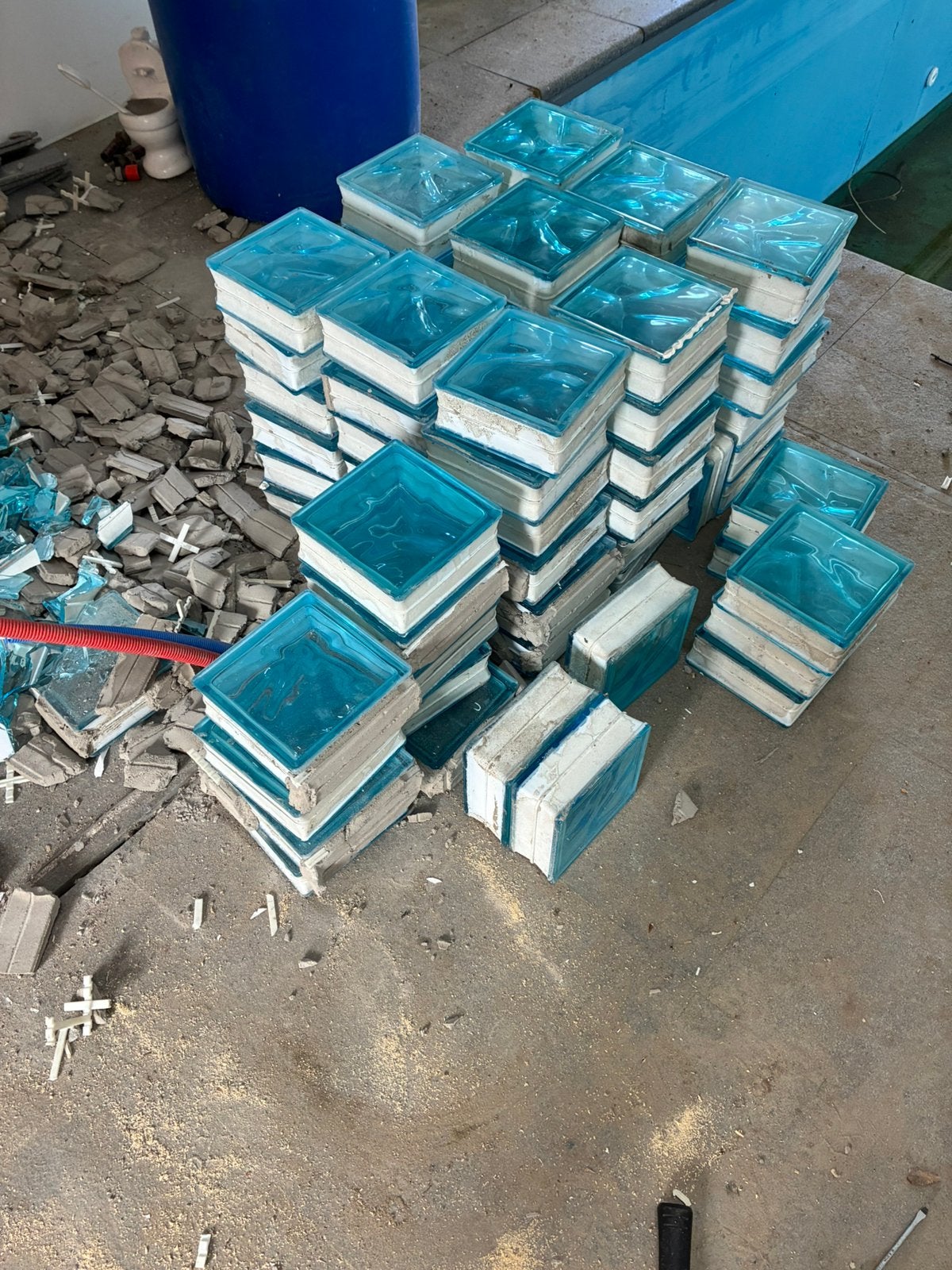 Glasblok, Doe-het-zelf en Bouw, Ophalen, Gebruikt