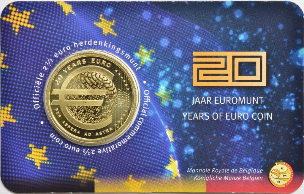 CC 2,5 euro België 2022 20 jaar Euromunt Vlaams, Ophalen of Verzenden, België, 5 euro