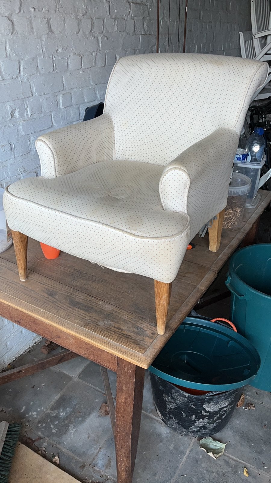 Charmante kleine kinderfauteuil - Flamant Home Interiors, Ophalen, Minder dan 50 cm, Minder dan 75 cm, Hout