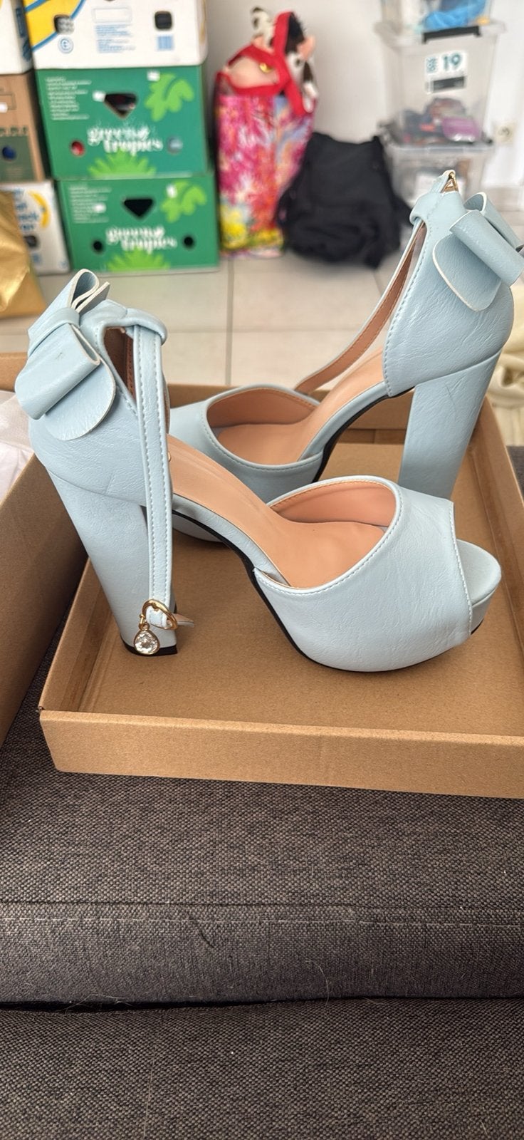 Schoenen hakken, Neuf, Enlèvement, Chaussures de danse, Bleu