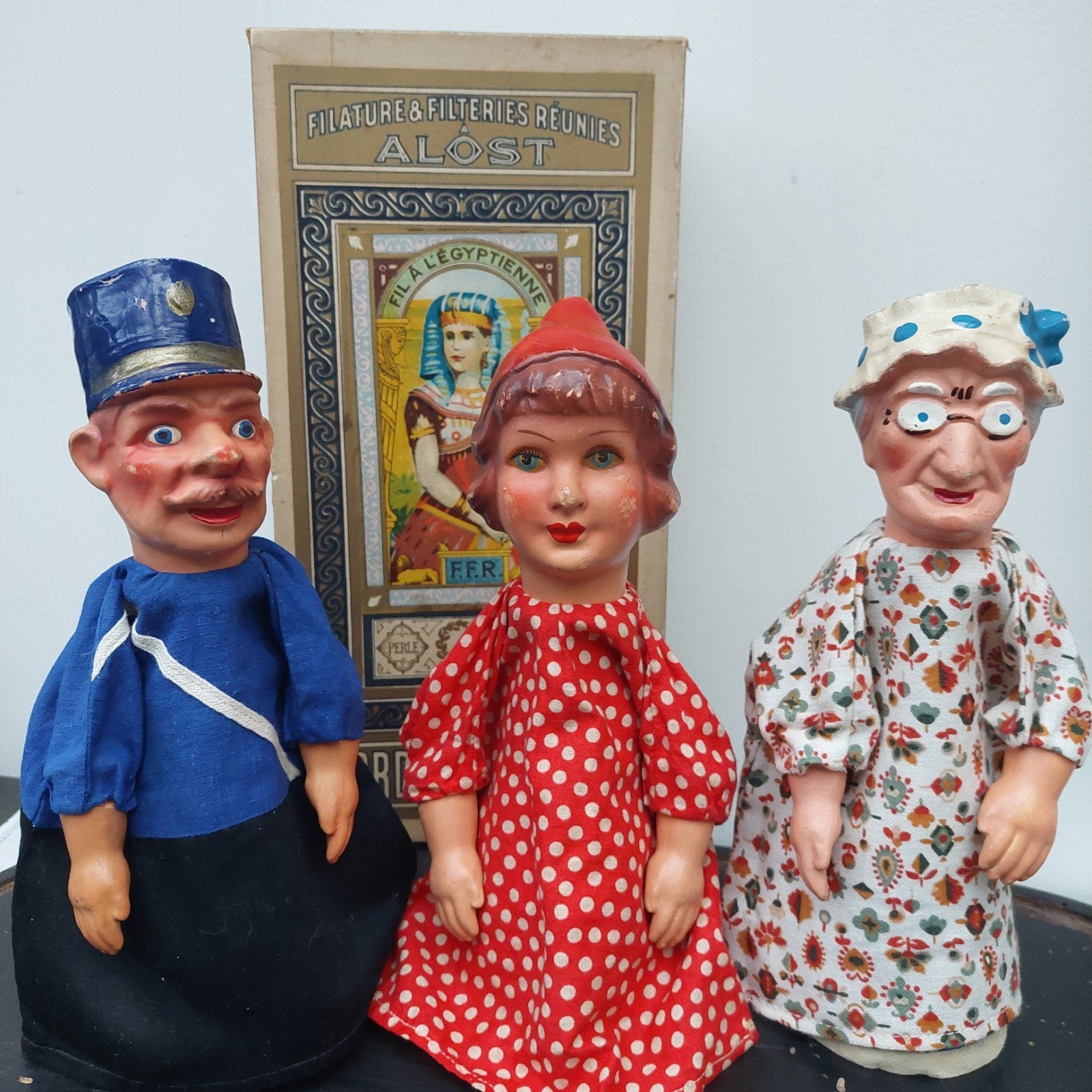 Marionnettes composites anciennes Beeusaert 1950 marionnette, Antiquités & Art, Enlèvement ou Envoi