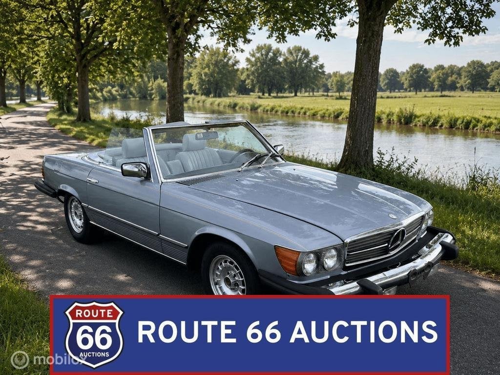 Mercedes-Benz 380 SL | 1982 | Route 66 Auctions, Auto's, Zwart, Mercedes-Benz, Bedrijf, Handgeschakeld