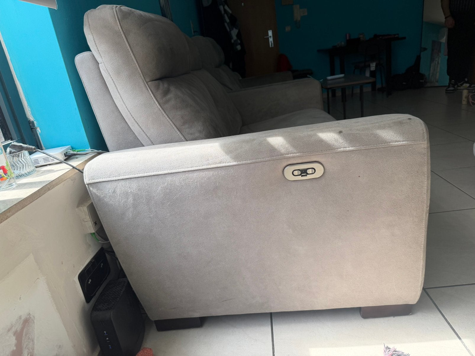 Relax zetel voor 2 personen, Huis en Inrichting, Ophalen, Gebruikt, Tweepersoons, Rechte bank