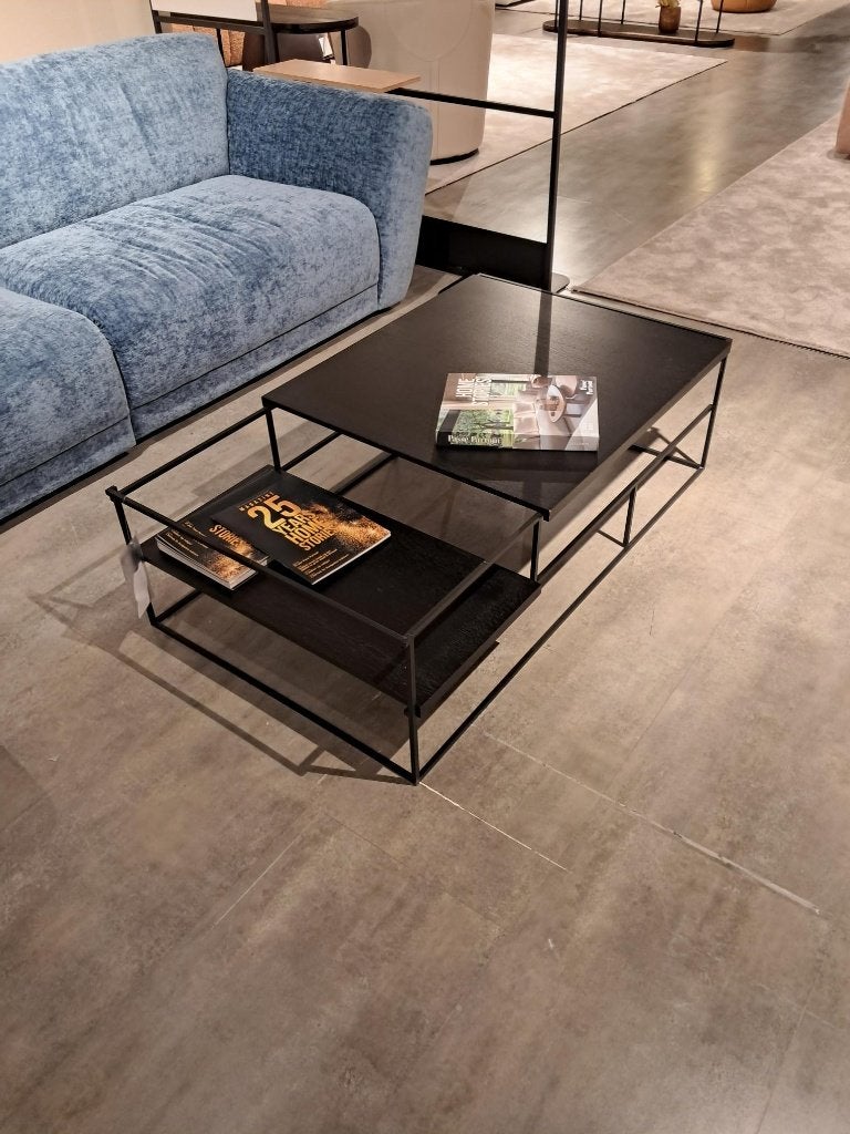 Belle table basse design - noire, 100 à 150 cm, Design, Enlèvement, 50 à 100 cm