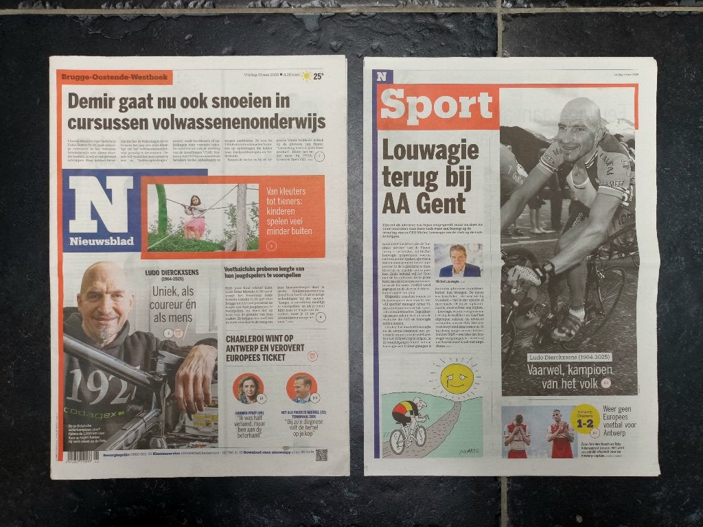 Ludo Dierckxsens 1964-2025, Boeken, Tijdschriften en Kranten, Verzenden, Zo goed als nieuw, Krant