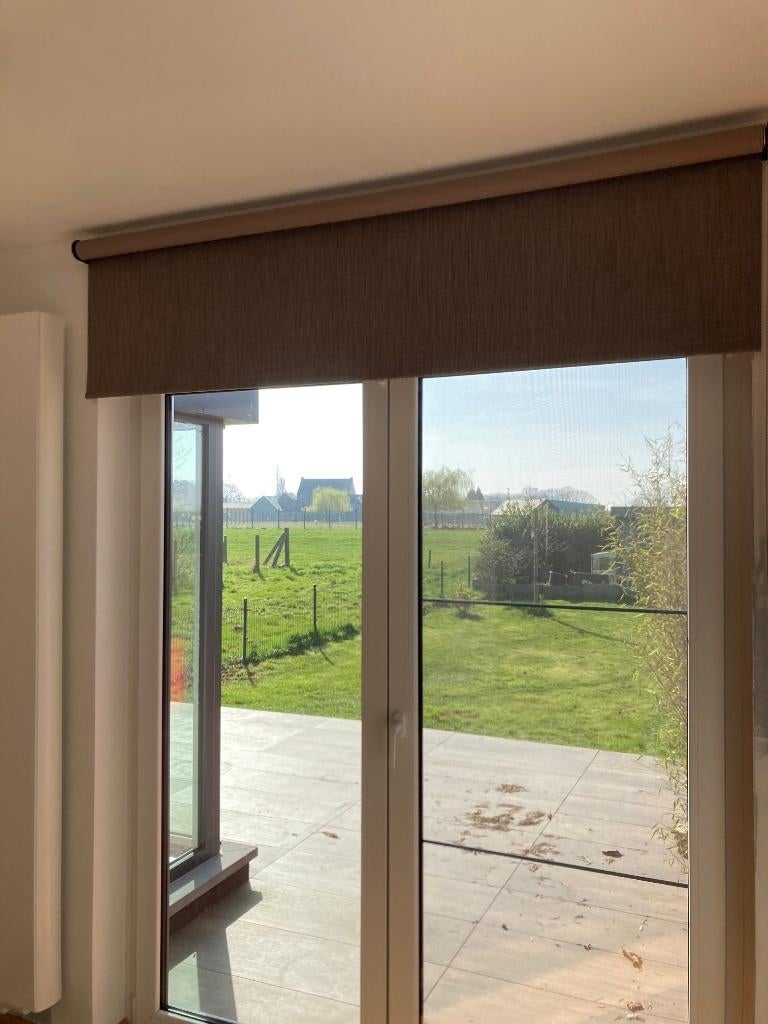 store enrouleur occultant 193 x 250 cm, Maison & Meubles, 150 à 200 cm, Comme neuf, Brun, Enlèvement