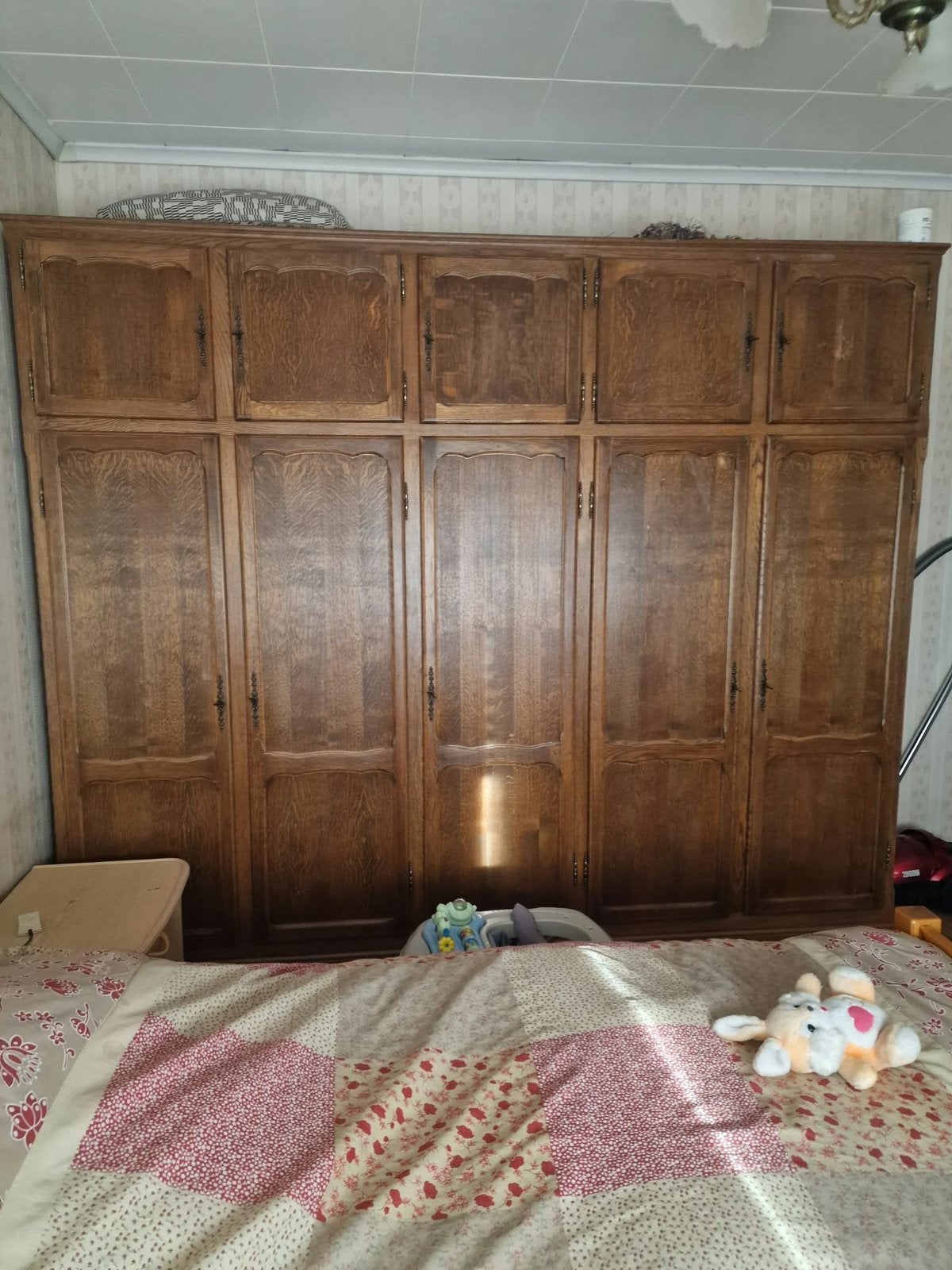 Grande garde de robe 5 porte, Enlèvement, Utilisé, Chene