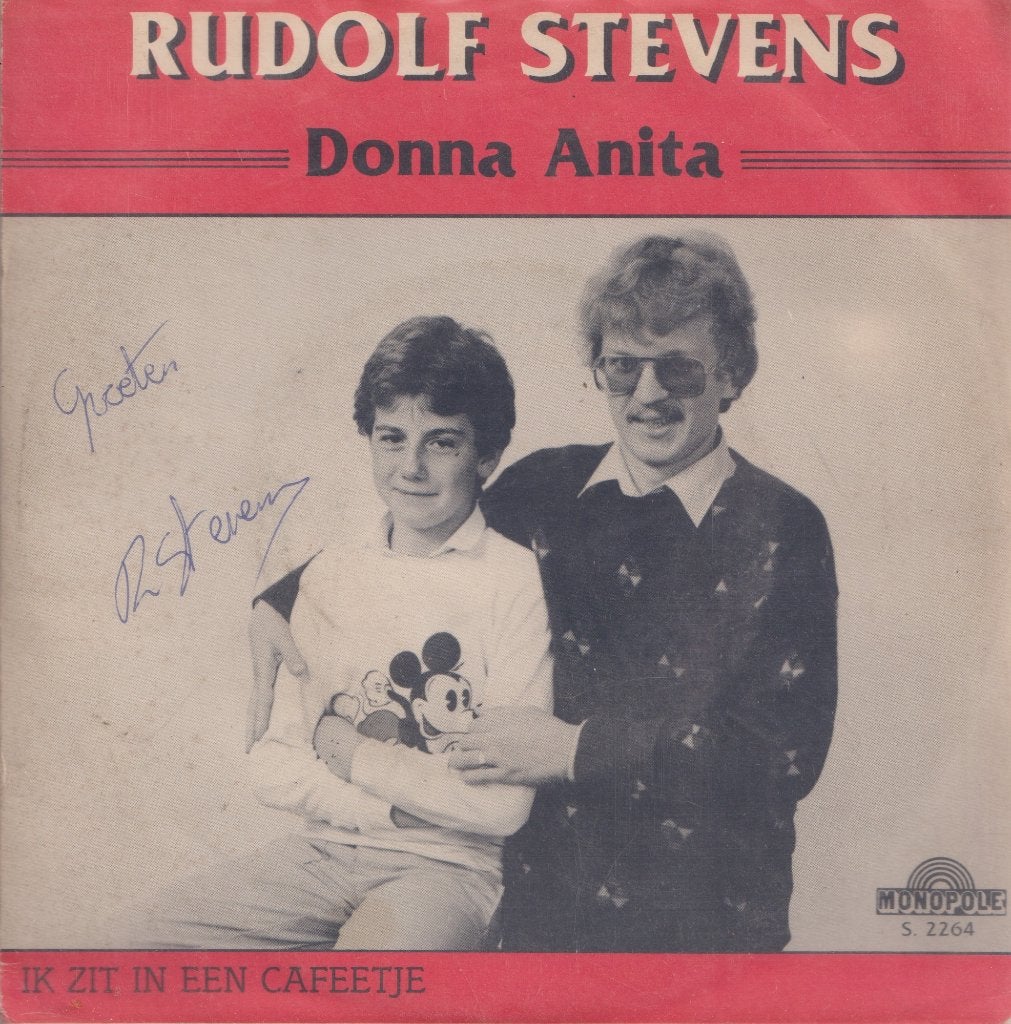 Rudolf Stevens – Donna Anita / Ik zit in een cafeetje – Gesi, Enlèvement ou Envoi, Utilisé, 7 inch, En néerlandais