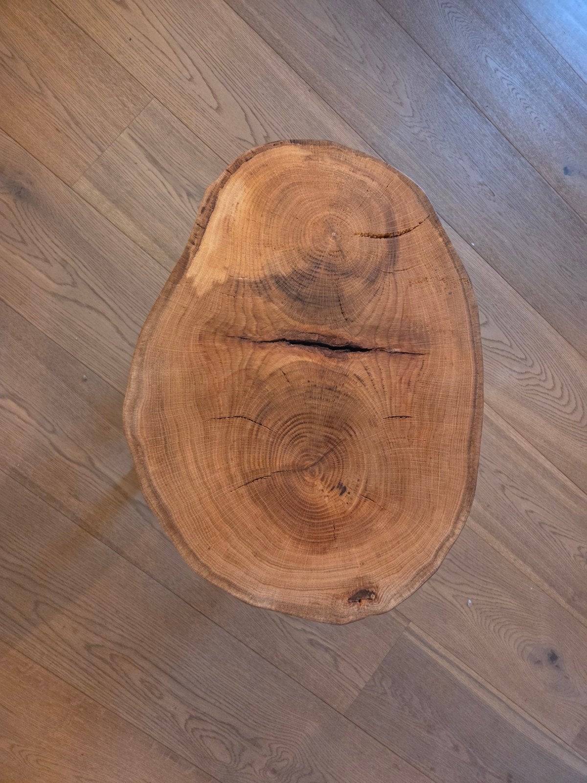 Table d'appoint en chêne massif, Maison & Meubles, Neuf, Enlèvement ou Envoi, Moins de 55 cm, Bois