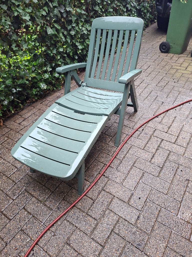 Ligzetel, Jardin & Terrasse, Chaises longues, Enlèvement, Comme neuf, Synthétique, Pliant