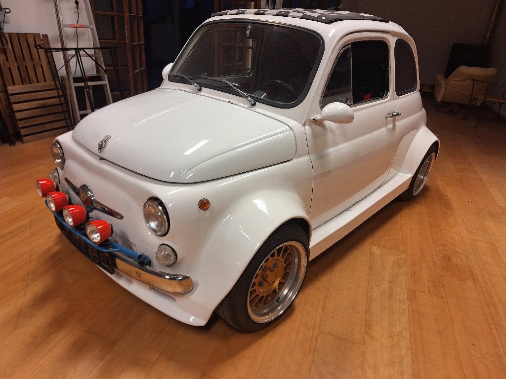 Fiat 500 Abarth replica, Auto's, Wit, Handgeschakeld, Particulier, 2 deurs