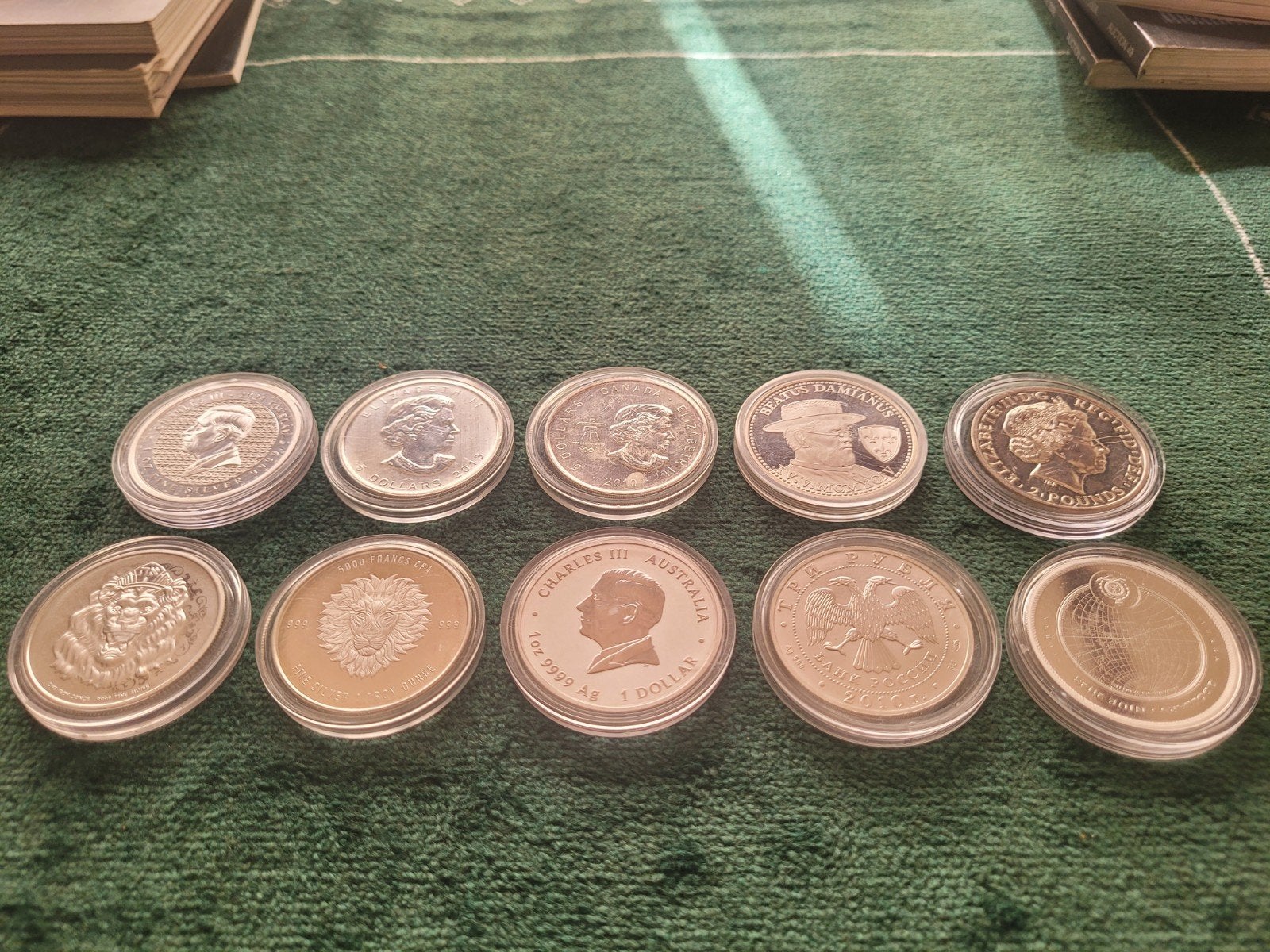 10x 1oz 999 zilveren munten, Ophalen of Verzenden
