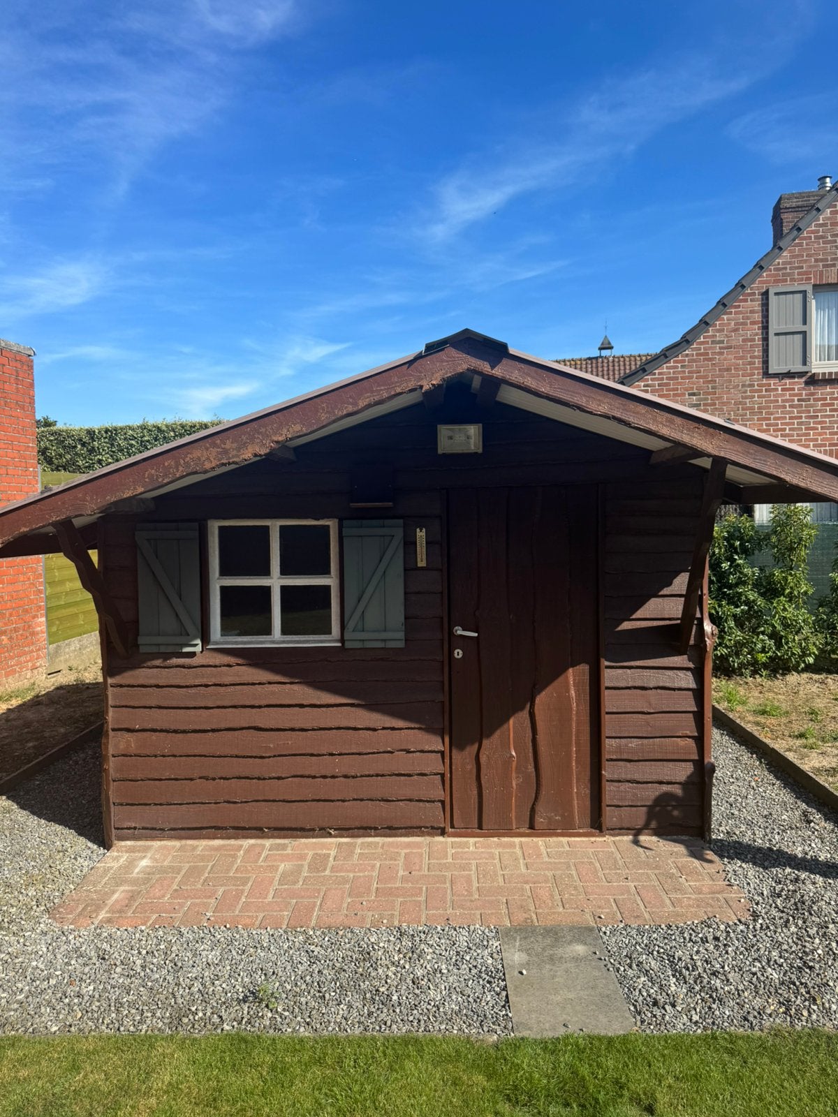 Tuinhuis., Cabane en bois, Enlèvement, Utilisé, 1 fenêtre