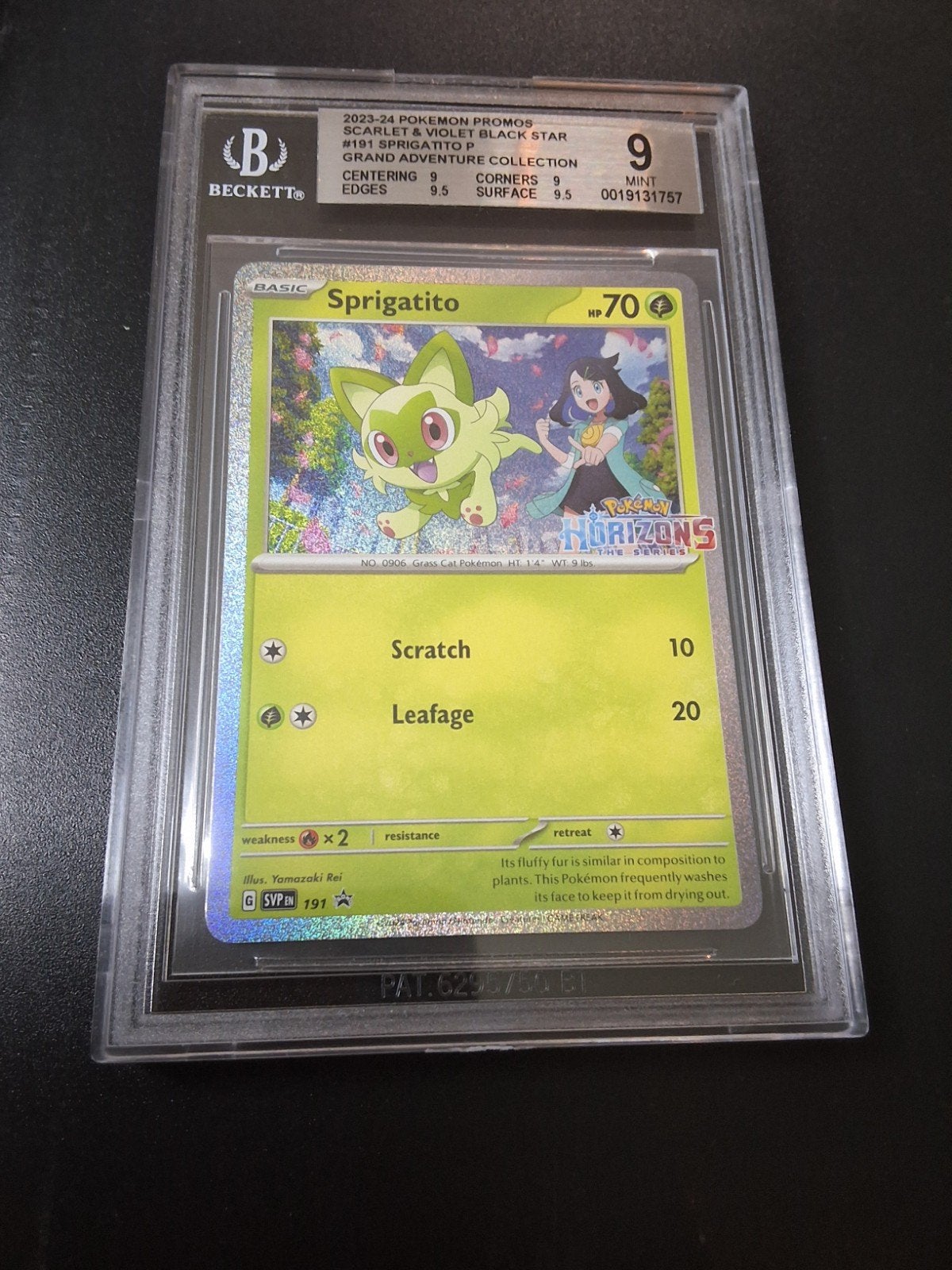 Sprigatito SVP 191 Promo - Beckett BGS 9 Mint, Enlèvement
