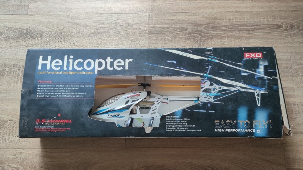 Hélicoptère radiocommandé FDX A68688 Jouet Retro Vintage, Hobby & Loisirs créatifs, RTF (Ready to Fly), Enlèvement, Utilisé, Électro