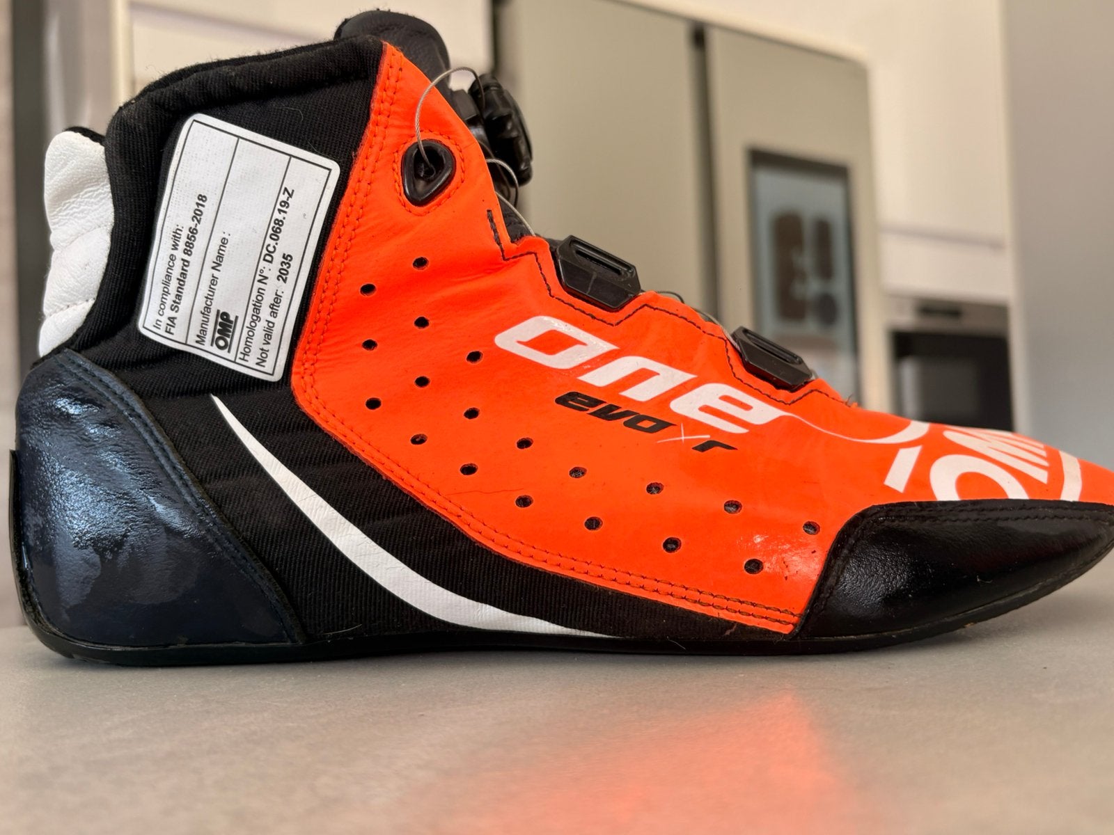 Chaussures OMP ONE EVO XR, Sports & Fitness, Karting, Enlèvement, Comme neuf