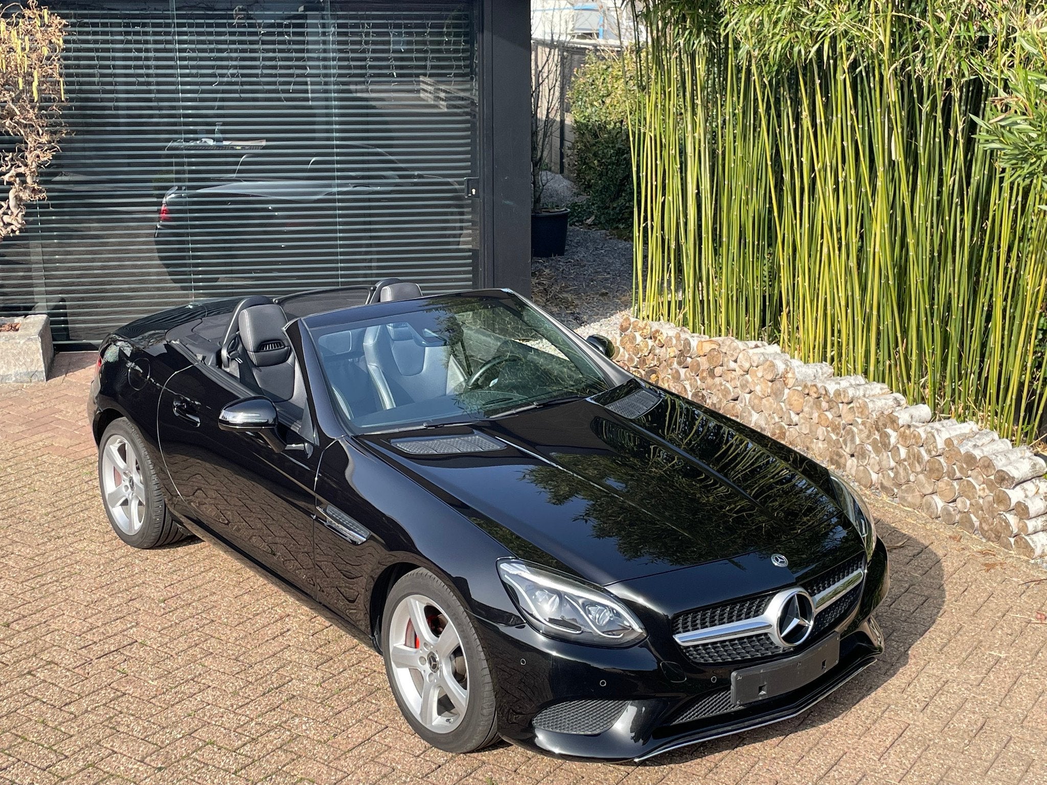 Mercedes-Benz SLC 180 Automatic ! 54000 km ! nieuwe staat !, Autos, Cuir, Euro 6, Noir, 2 portes