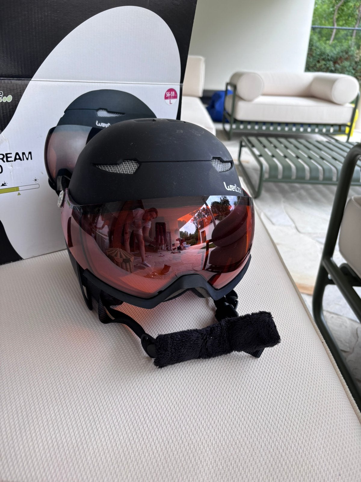 Skihelm, Sport en Fitness, Skiën en Langlaufen, Ophalen, Zo goed als nieuw
