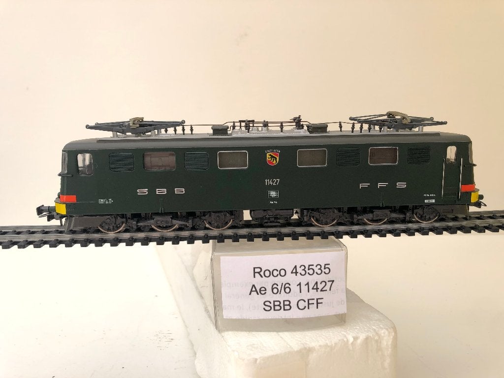 ROCO 43535 SBB CFF LOCOMOTIVE ÉLECTRIQUE Re 6/6 11427 HO, Analogique, Roco, Locomotive, Envoi