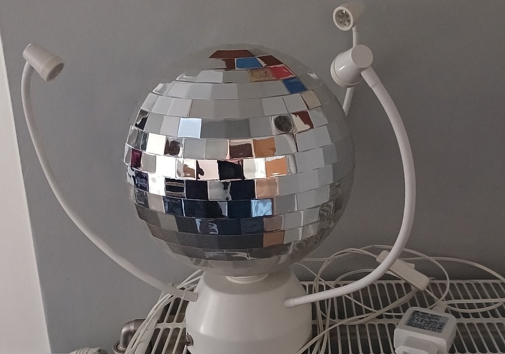 Lampe Boule à facette Ikea, Enlèvement ou Envoi, Comme neuf, Boule à facettes, Couleur