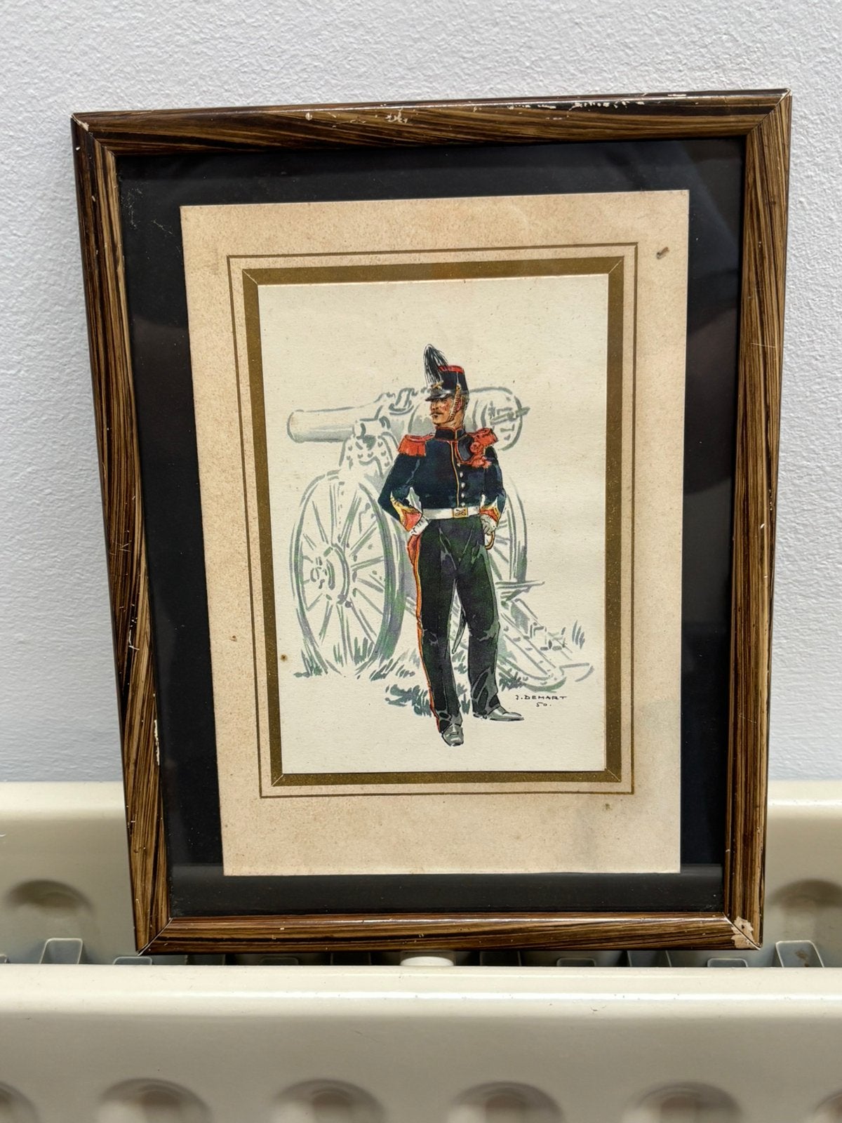 Cadre J. Demart  26 x 20 cm, Enlèvement ou Envoi