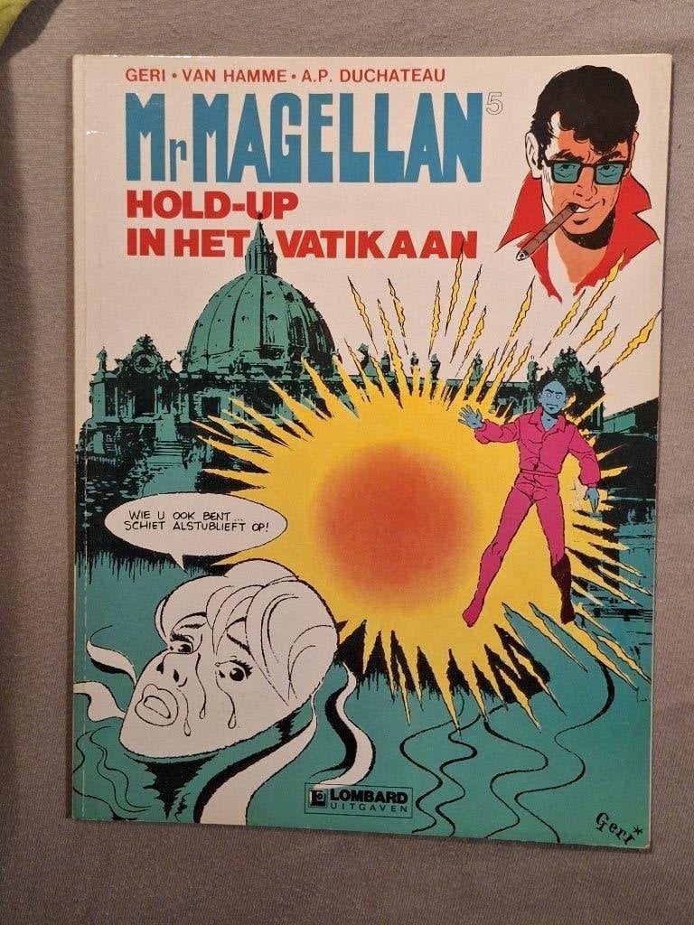 Mr. Magellan 5: hold-up in het Vatikaan, Eén stripboek, Ophalen of Verzenden, Zo goed als nieuw