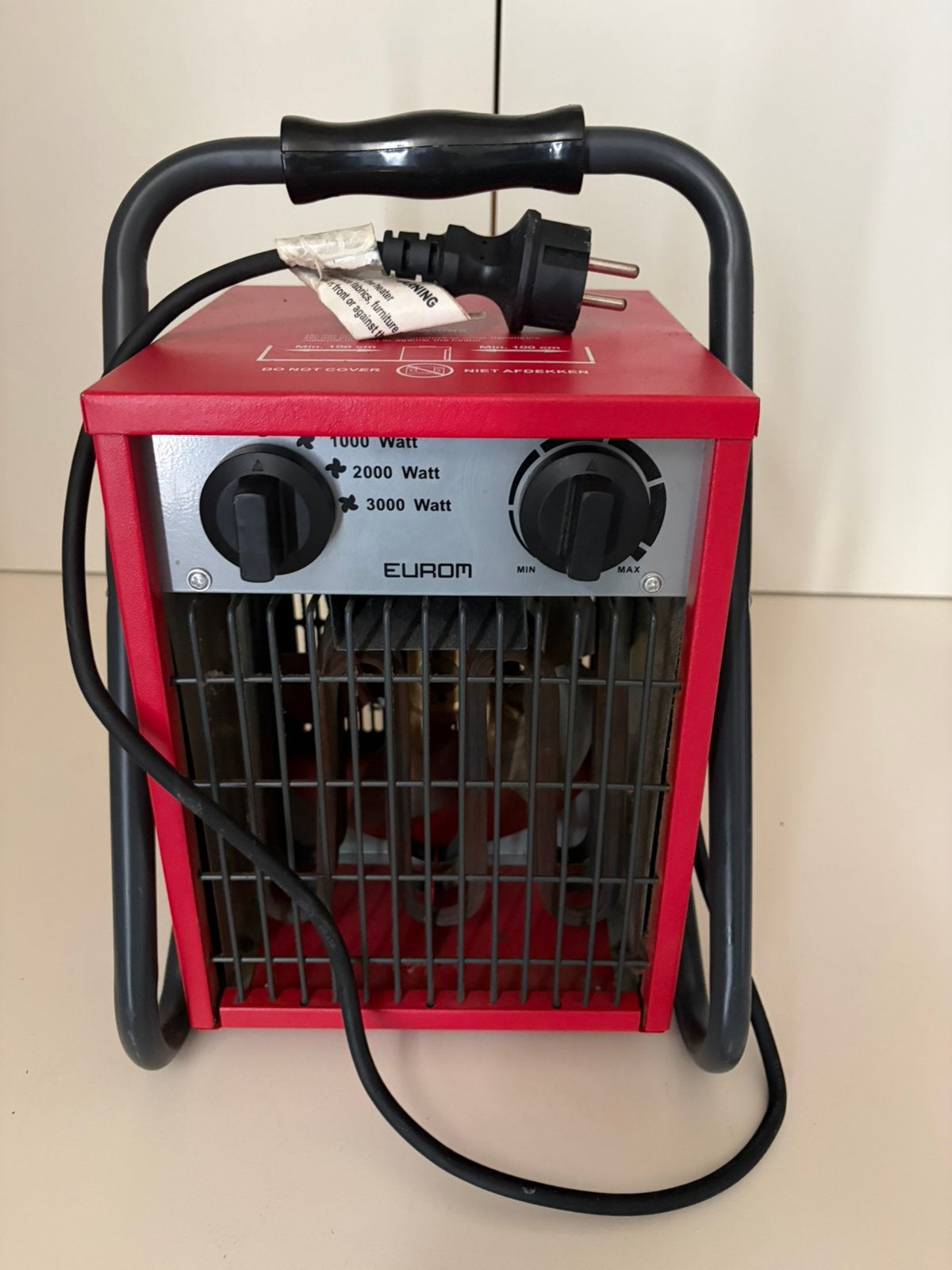 Verwarming eurom 3000w, Bricolage & Construction, Enlèvement, Comme neuf, 800 watts ou plus
