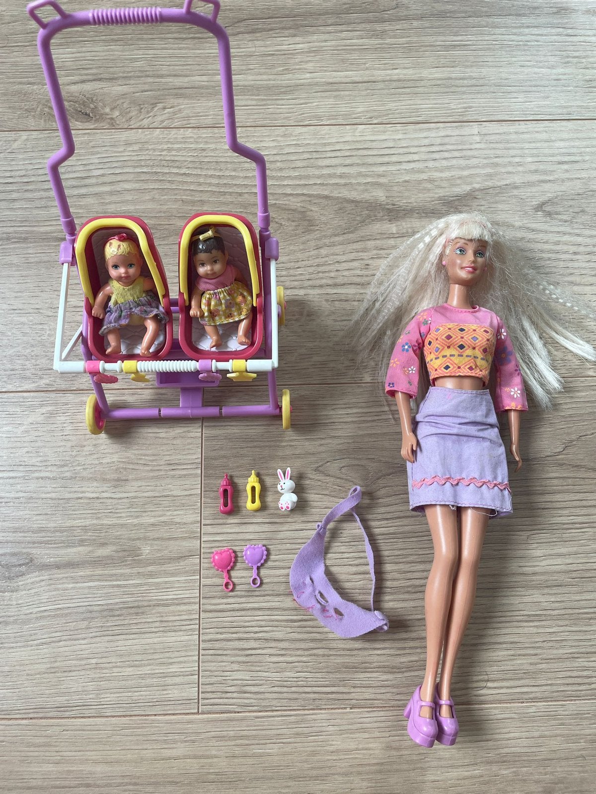 Barbie doll & Krissy - 2001 - 55964 - compleet, Kinderen en Baby's, Speelgoed | Poppen, Ophalen of Verzenden, Gebruikt, Barbie