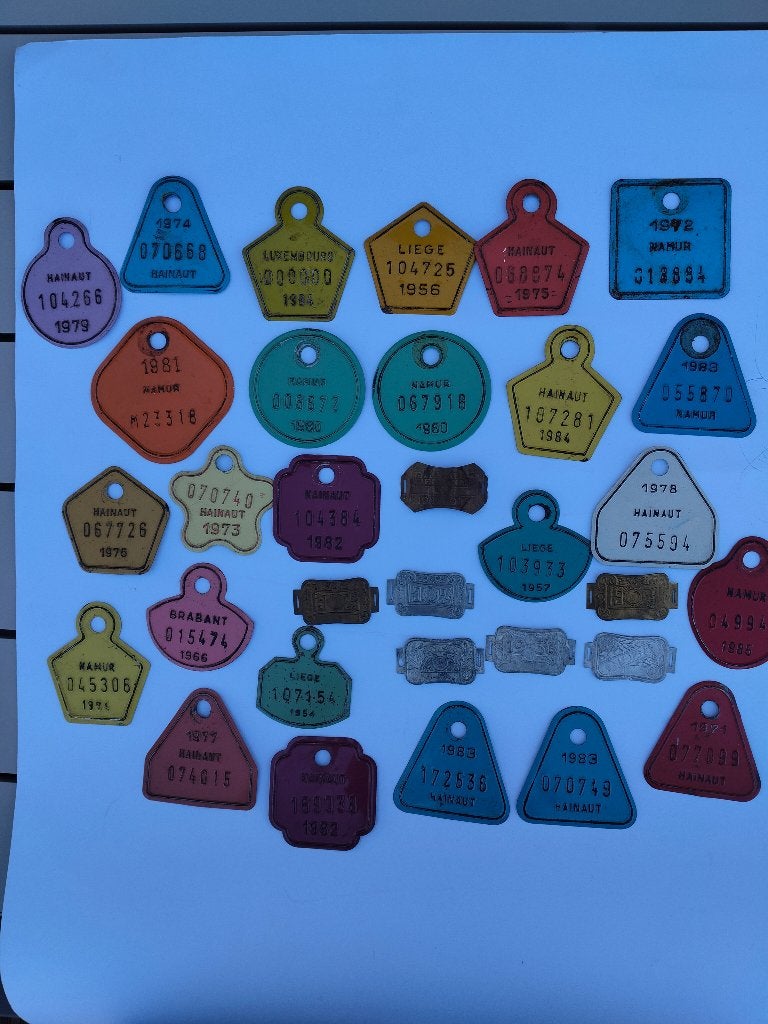 Plaques vélos anciens, Enlèvement ou Envoi