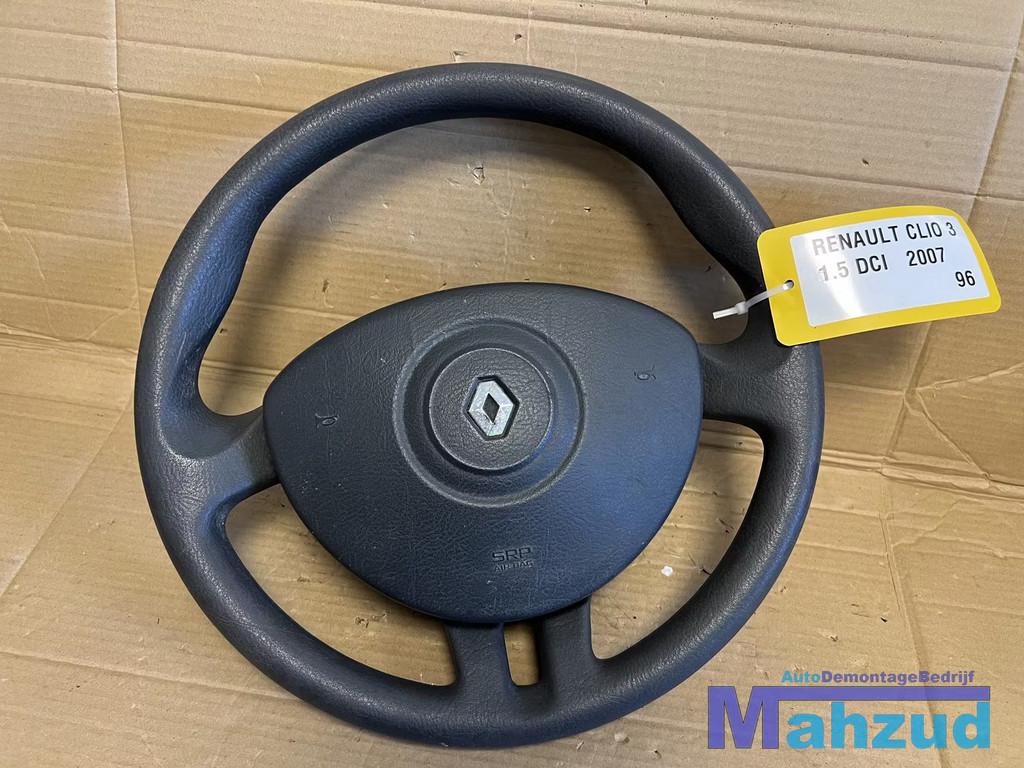RENAULT CLIO 3 Stuurwiel stuur met airbag 2005-2012, Auto-onderdelen, Besturing, Renault, Gebruikt