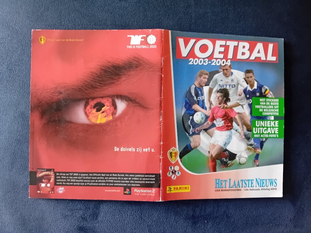 panini stickerboek Voetbal 2003/2004, Ophalen of Verzenden, Zo goed als nieuw, Sport