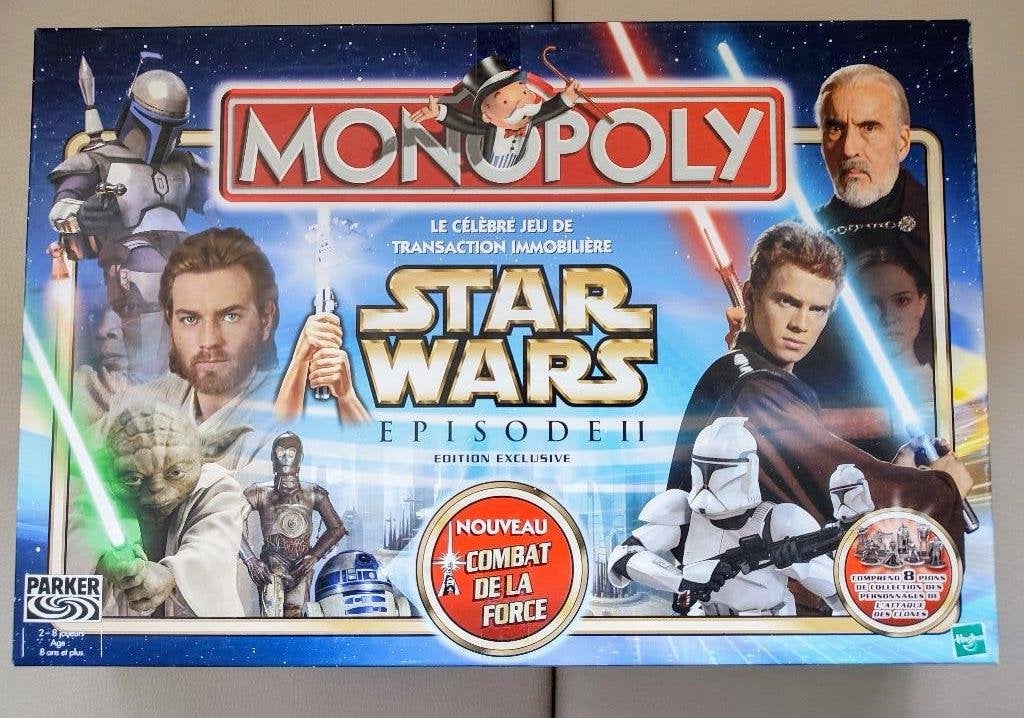 Star Wars Épisode II Monopoly. Édition exclusive., Vijf spelers of meer, Ophalen of Verzenden, Zo goed als nieuw, Parker