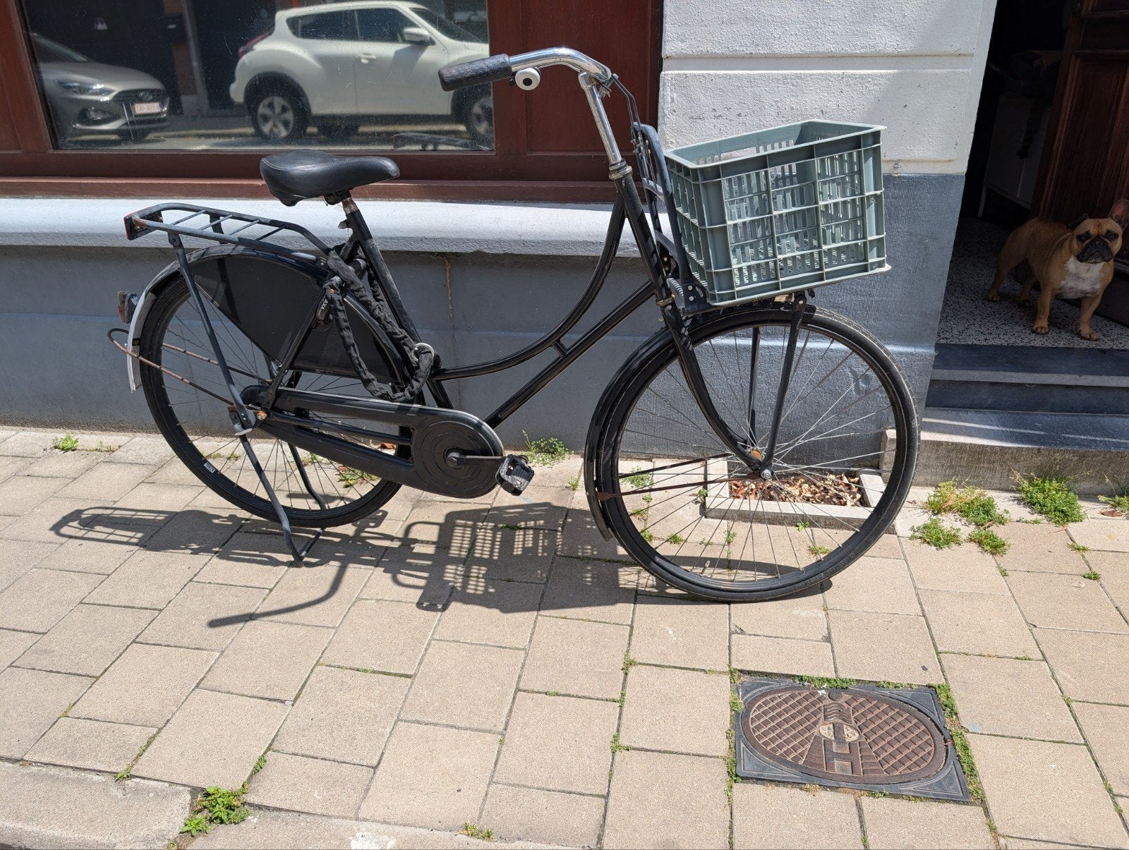 Damesfiets, Ophalen, Terugtraprem