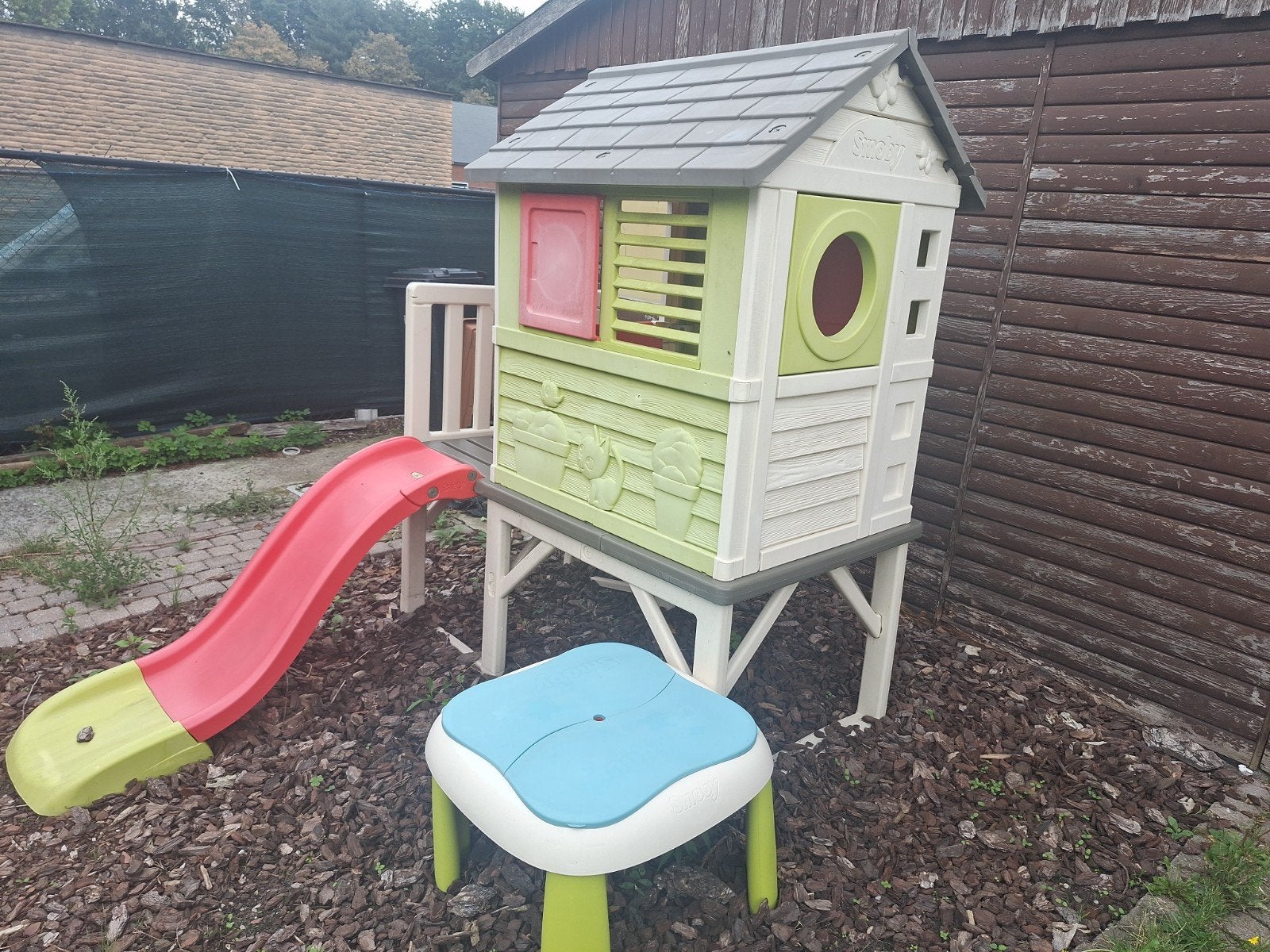 Speelhuisje met glijbaan, Kinderen en Baby's, Ophalen, Gebruikt, Kunststof
