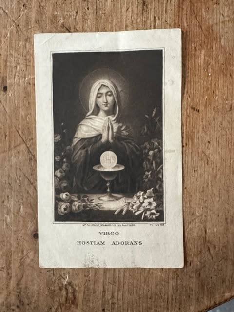 souvenir communion solenelle 1939 Bruxelles Jean  Pier Paggi, Ophalen of Verzenden, Zo goed als nieuw, Kaart of Prent, Christendom | Katholiek